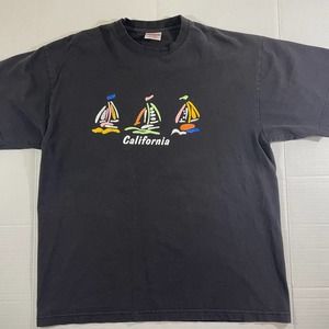 VTG‎ California T-Shirt Size XL Black